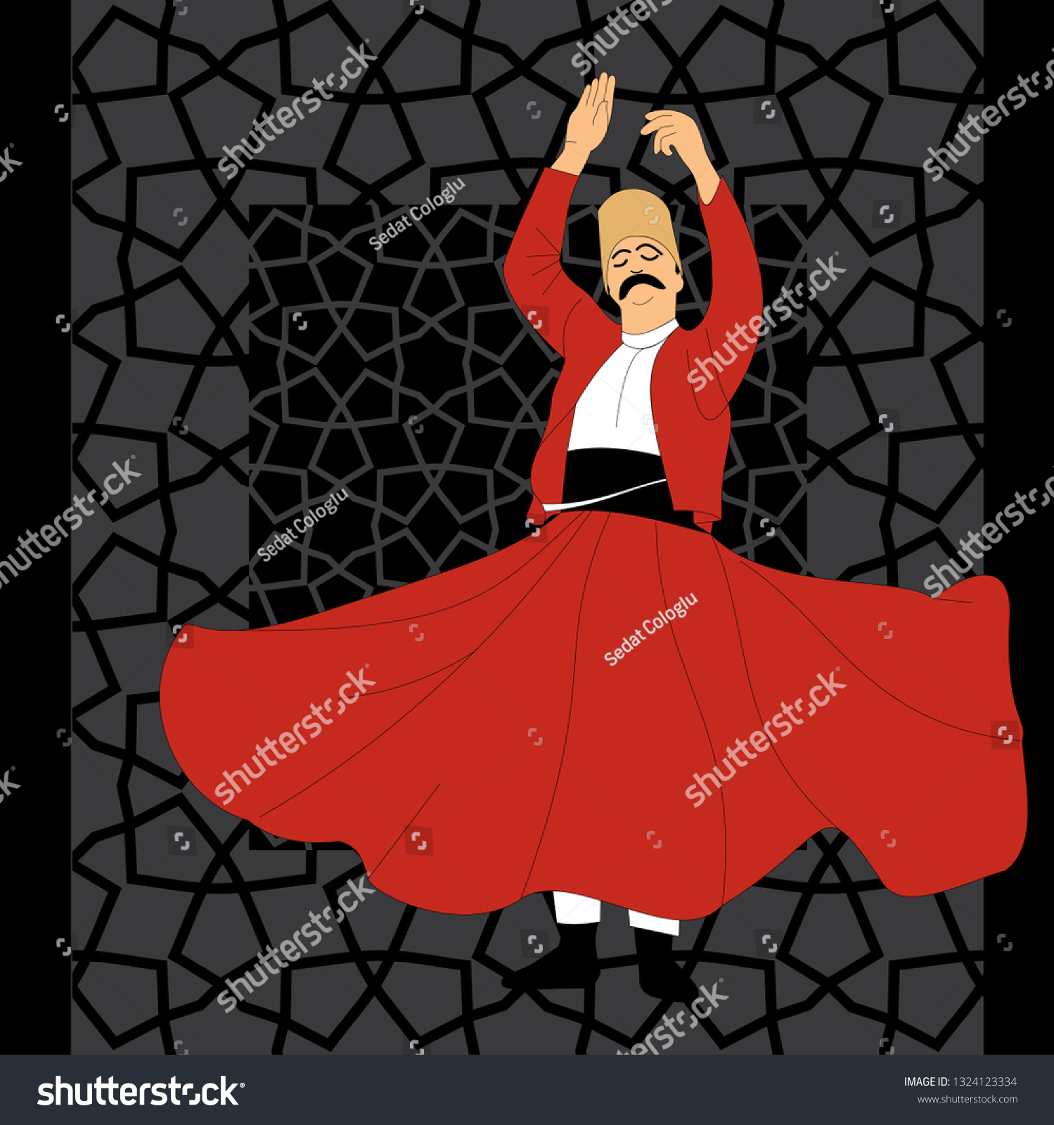 stock-vector-dervish-symbolic-study-of-mevlevi-mystical-dance-this-painting-represents-a-movement-of-this-1324123334